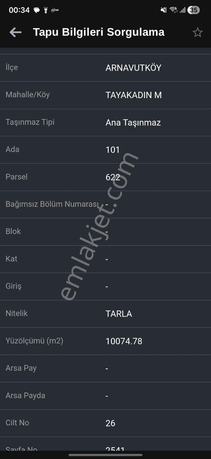 Arnavutköy'de Satılık 500 Metre Tarla