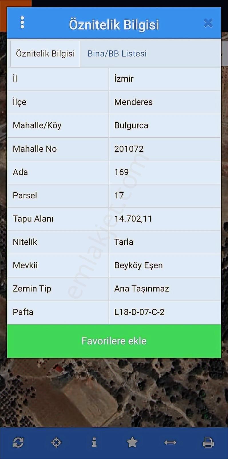 İzmir Menderes Bulgurca'da Satılık 300 M2 Hobi Bahçesi - Görsel 30