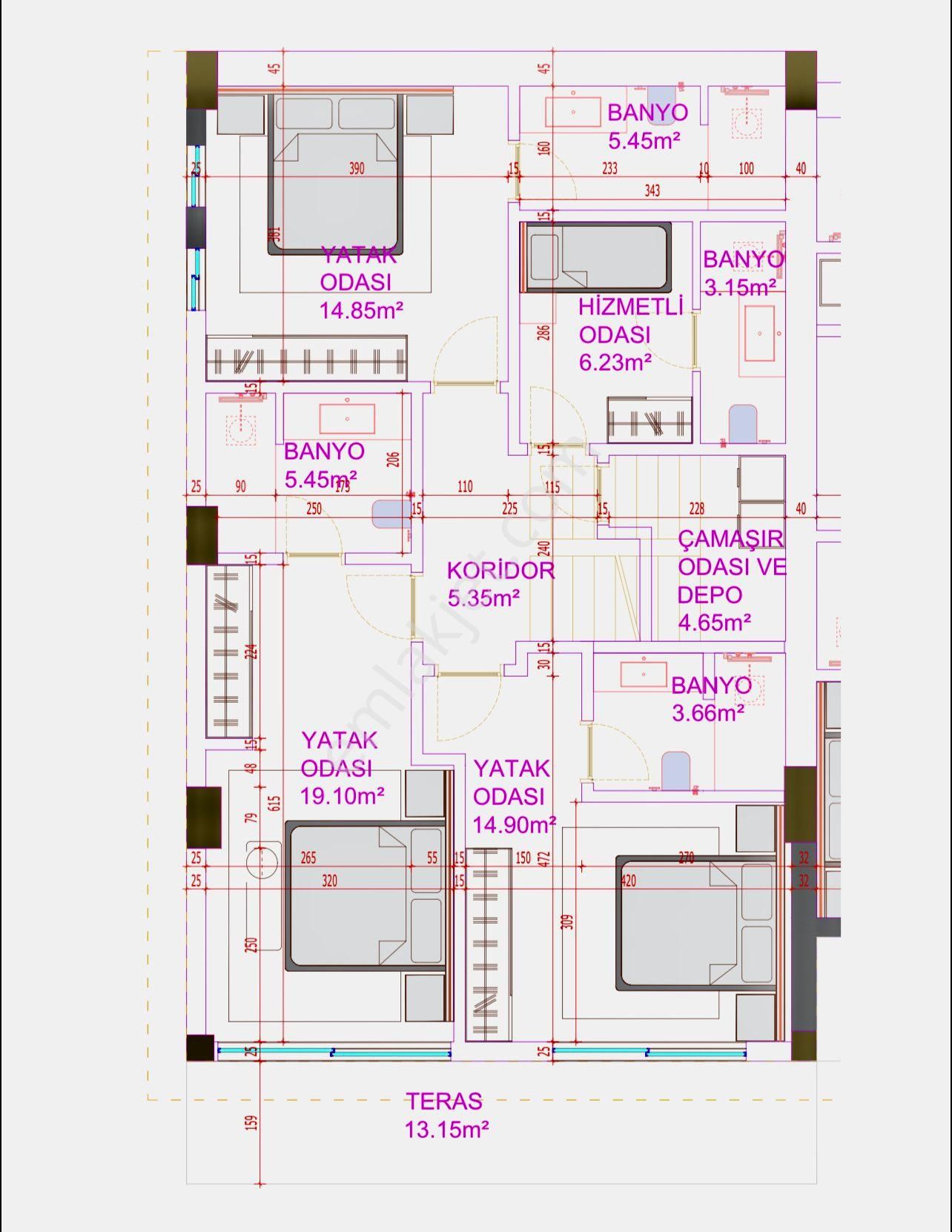 Gerişte Denıze Sıfır Deniz Manzaralı Bahçe Dubleksi - Görsel 2