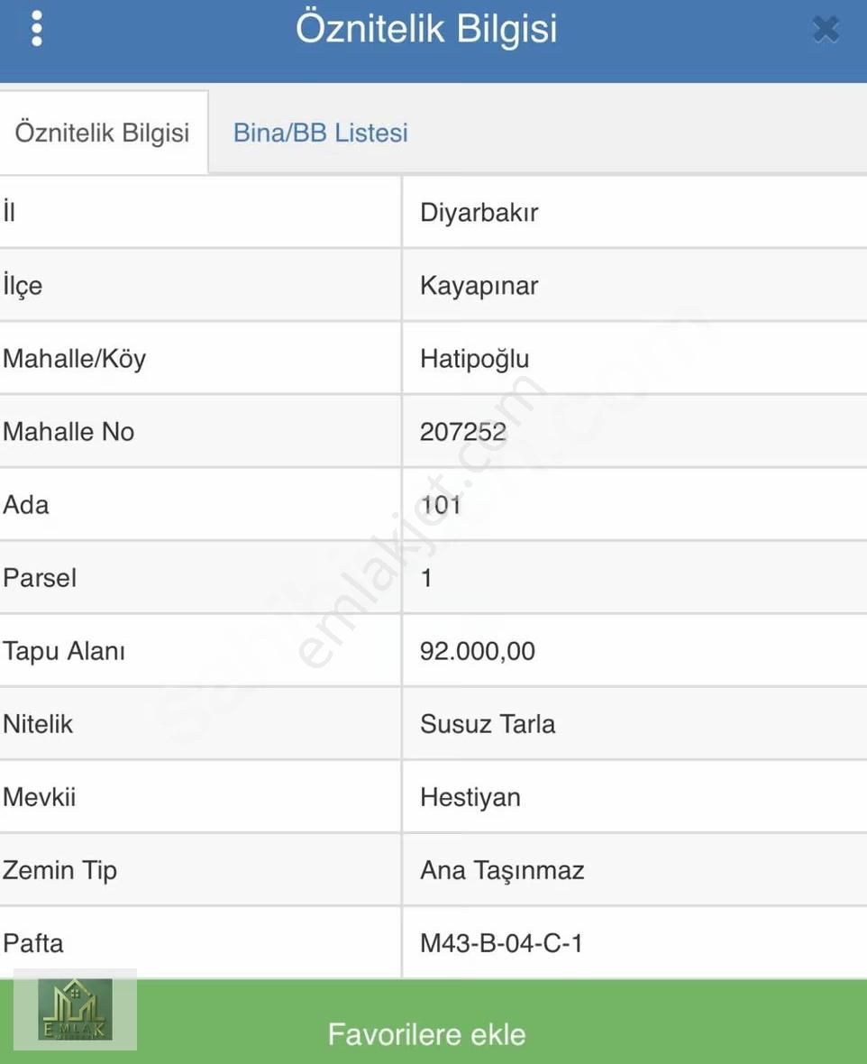Hatipoğlunda Satılık Arazi