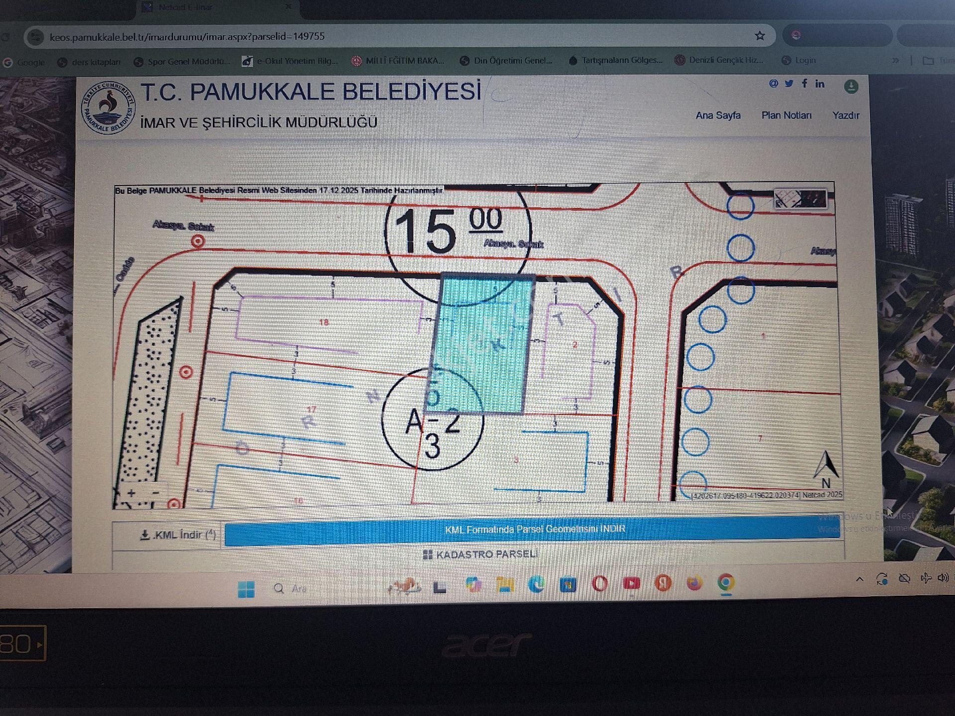 Denizli Pamukkale Akköyde Satılık İmarlı Arsa - Görsel 10