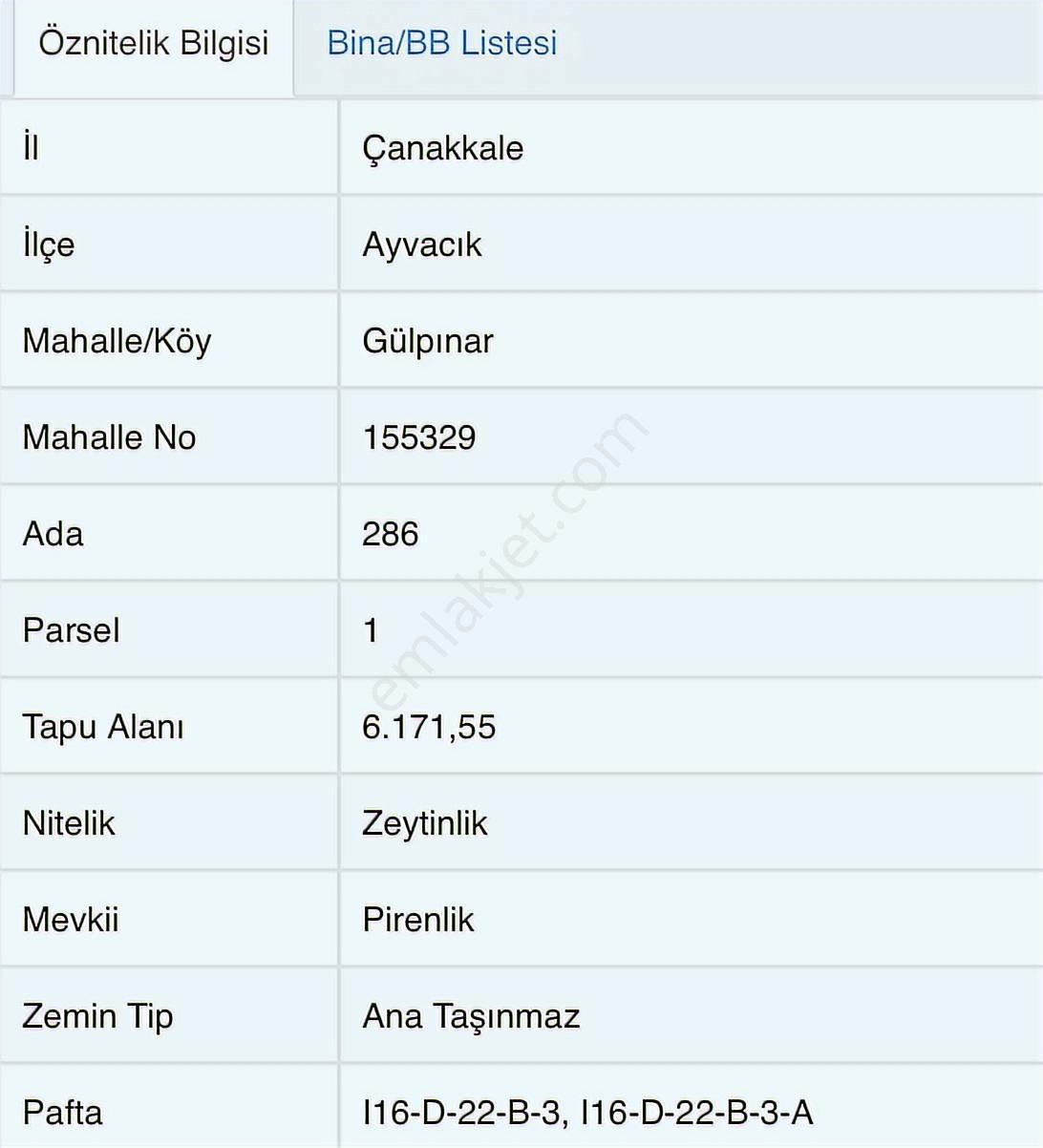 Eu Gayrimenkul'den Villaların Dibinde 6171 Metrekare Zeytinlik