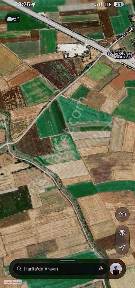 Afyon Dinar Akgün Köyünde Satılık Tarla 11.100m2