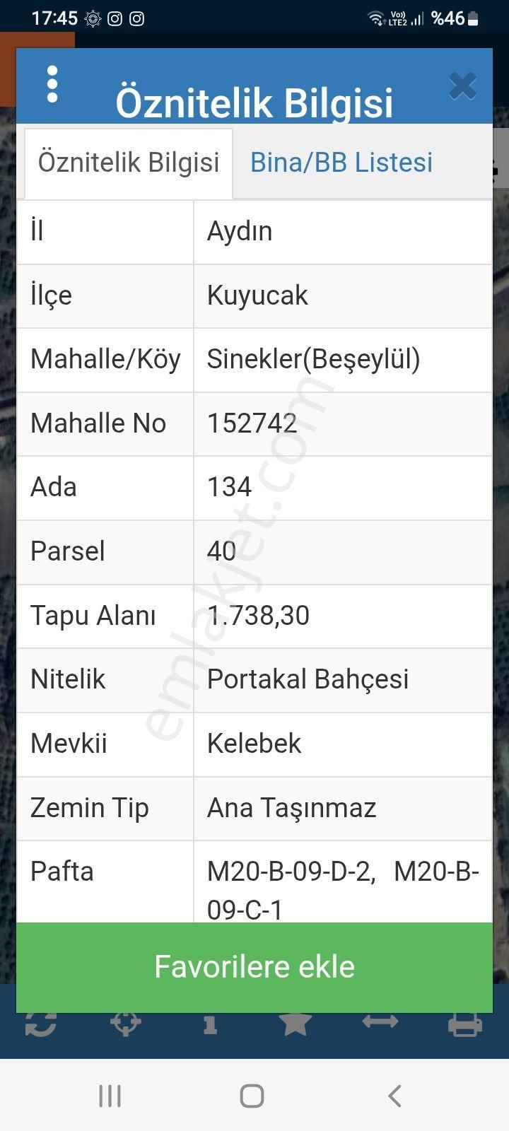 Dönertaş Emlaktan Kuyucak Beşeylül Portakallık