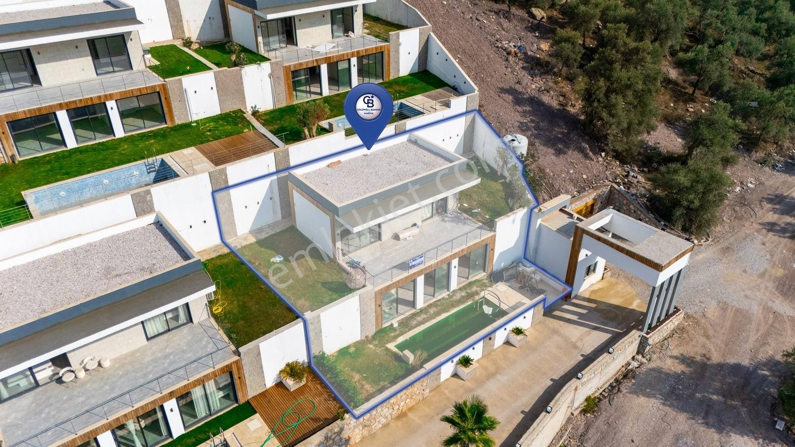 Cb Marina'dan Free Sea Dörttepe'de Satılık 4+1 Lüx Villa