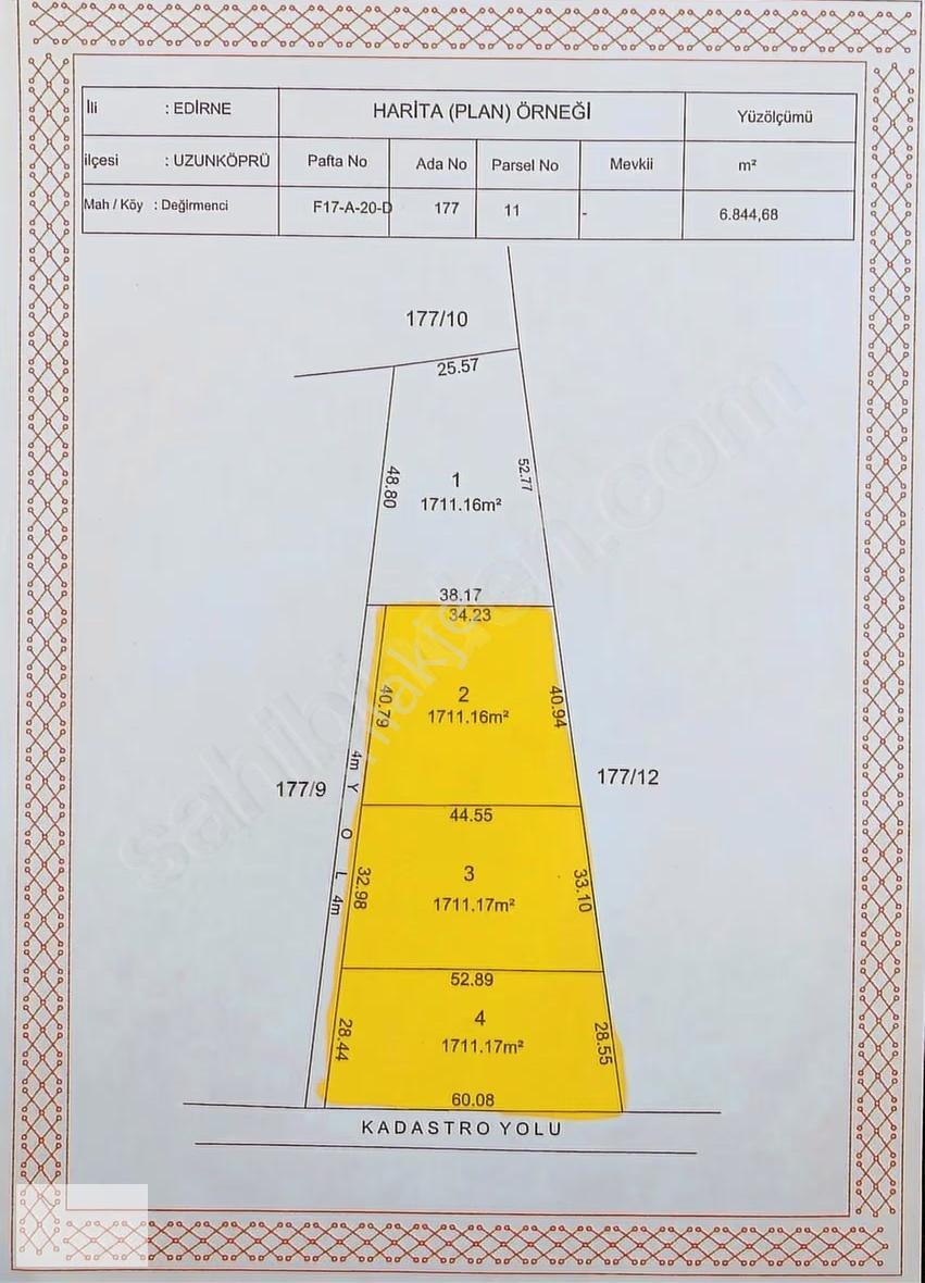 Edirne Uzunköpü Değirmenci Köyünde 1711 M2 Arsa - Görsel 18