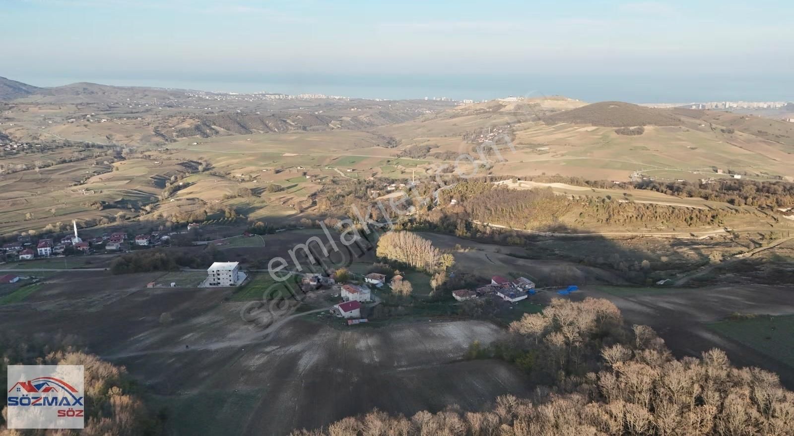 Samsun Atakum Sarayköy'de Deniz Manzaralı 4951 M² Tek Tapu Tarla