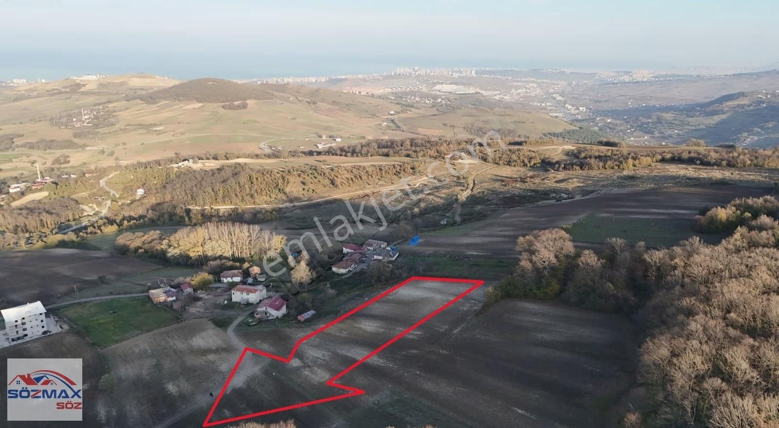 Samsun Atakum Sarayköy'de Deniz Manzaralı 4951 M² Tek Tapu Tarla - Görsel 4