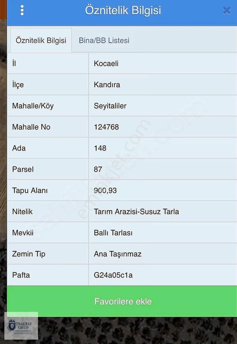 Kandıra Seyitalilerde Acilll Satılık Tarla