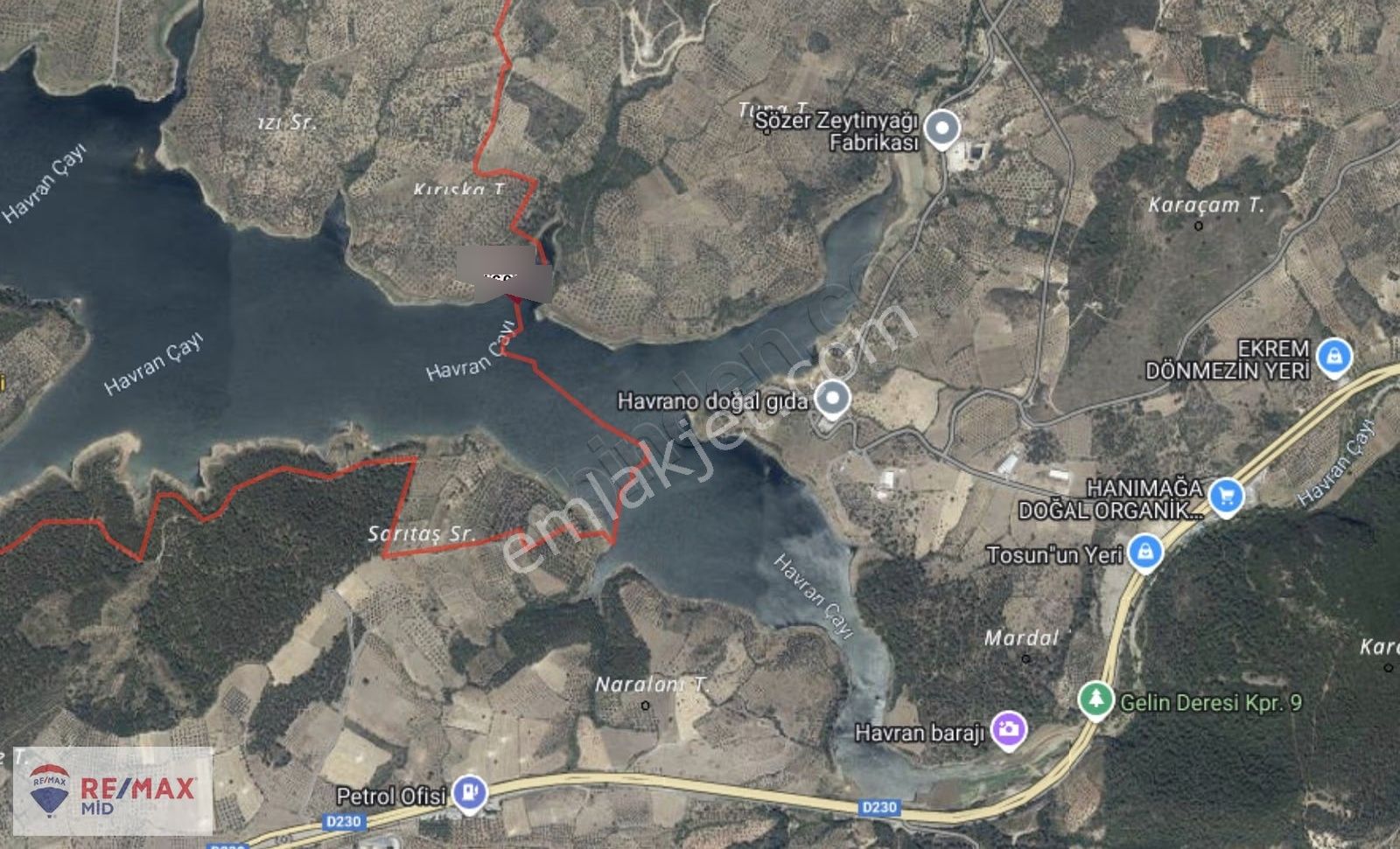 Havran Sarnıç Mah. Baraj Manzaralı 1827 M2 Satılık Zeytinlik - Görsel 15