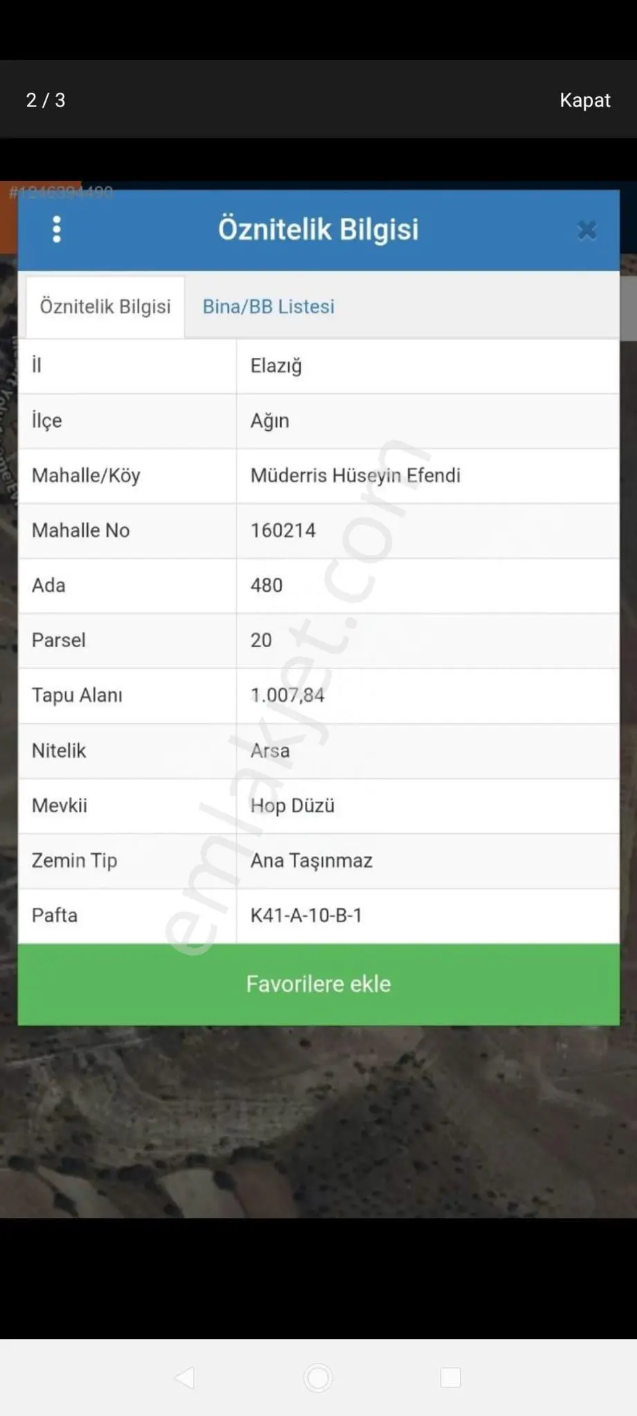 Elazığ Ağın’da 1000 M² Villa Arsası – Hem Yatırım Hem Yaşam İçin İdeal! - Görsel 2