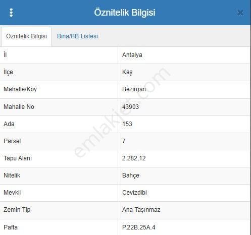 Kalkan Bezirgan'da 2282 M2 Satılık Arazi - Görsel 4