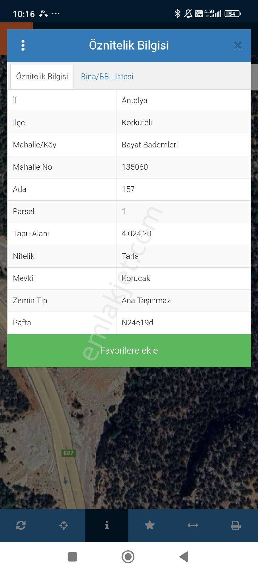 ✅korkuteli✅bayat Bademleri Köyü✅korucak Mevkisi✅satılık 4.024m2 Tarla - Görsel 5
