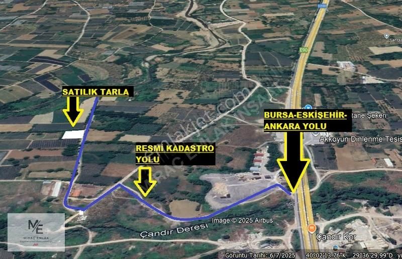 Miraç Emlaktan Kurşunluda Resmi Yola Cephe Kullanışlı Tarla - Görsel 5