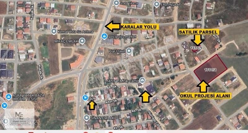 Miraç Emlaktan Akhisarda 377m² Çift Dairelik Arsa - Görsel 8