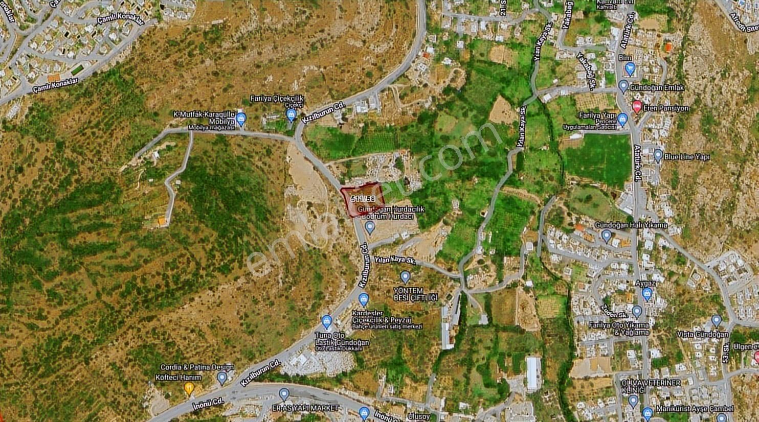 Bodrum Gündoğan Uluağaçaltı Satılık İmar Planı Onaylanmıştır - Görsel 4