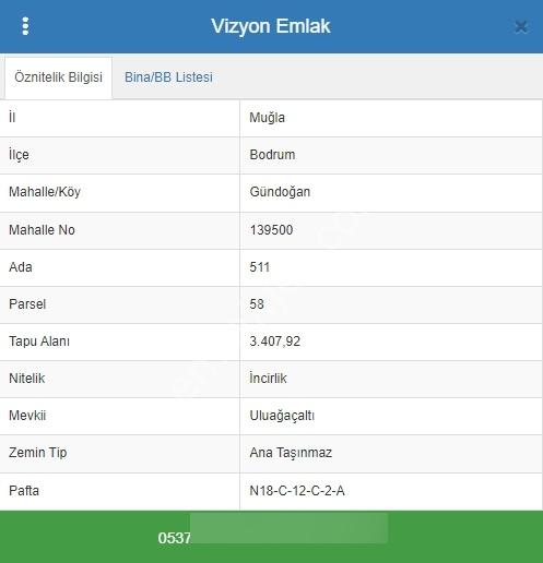 Bodrum Gündoğan Uluağaçaltı Satılık İmar Planı Onaylanmıştır - Görsel 8