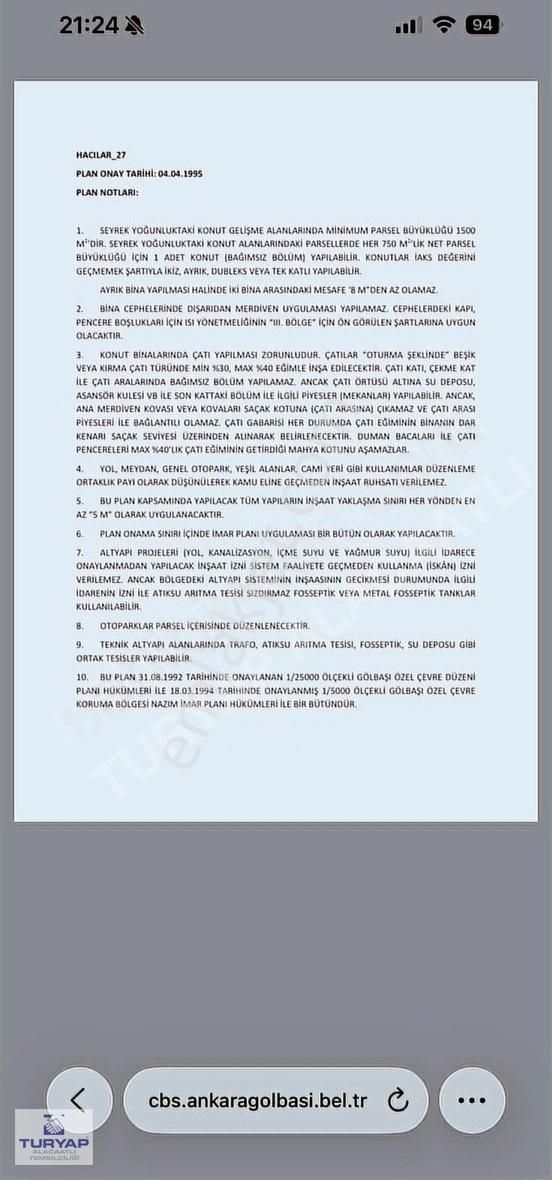 Gölbaşı Hacılar Casa Mia Mogan Villaları Önünde Satılık Köşe - Görsel 6