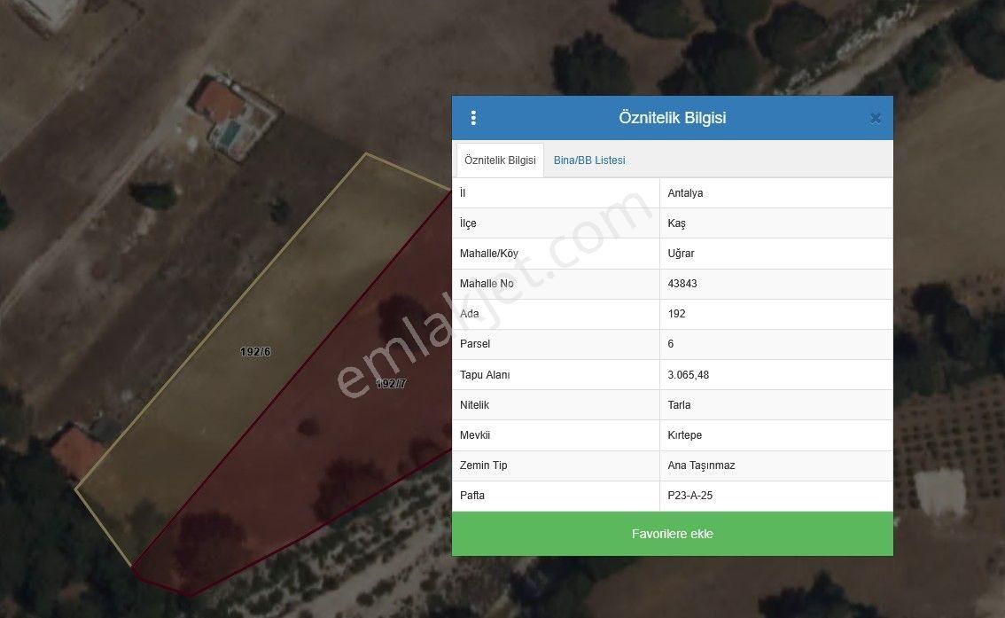 Kaş–kasaba Yoluna Yakın - 15 Dakikada Kaş Merkeze Ulaşım | Prestijli Konum | 2 Ayrı Tapu - Görsel 7