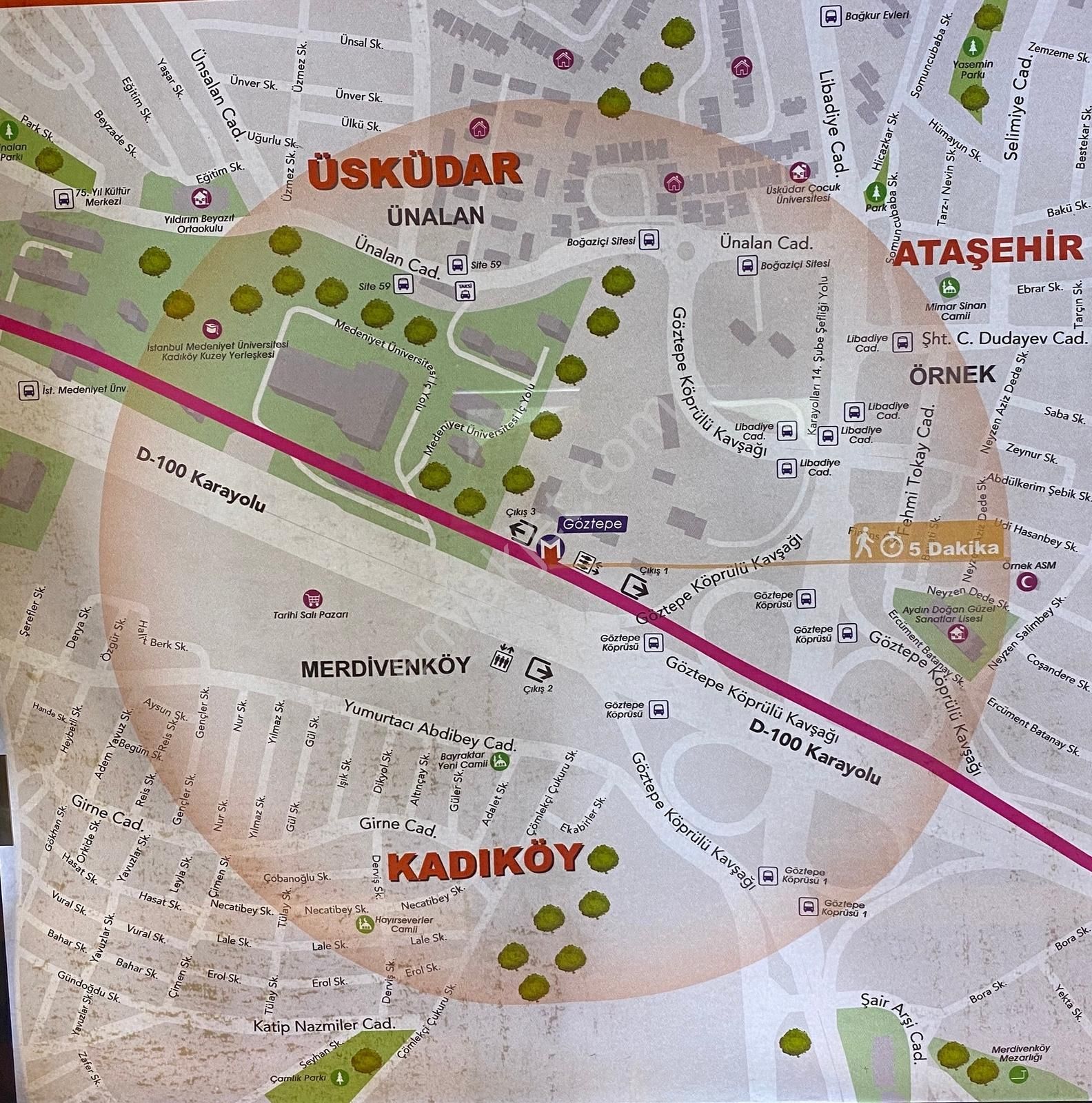 Evinibul'dan Metroya Yakın Site İçerisinde 120m2 3+1 Eşyalı - Görsel 18