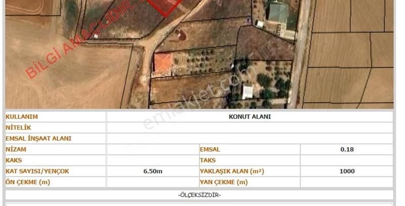 Ankara Polatlı Kuşçu Mevkii Kök Tapu Satılık Villa Arsası - Görsel 7