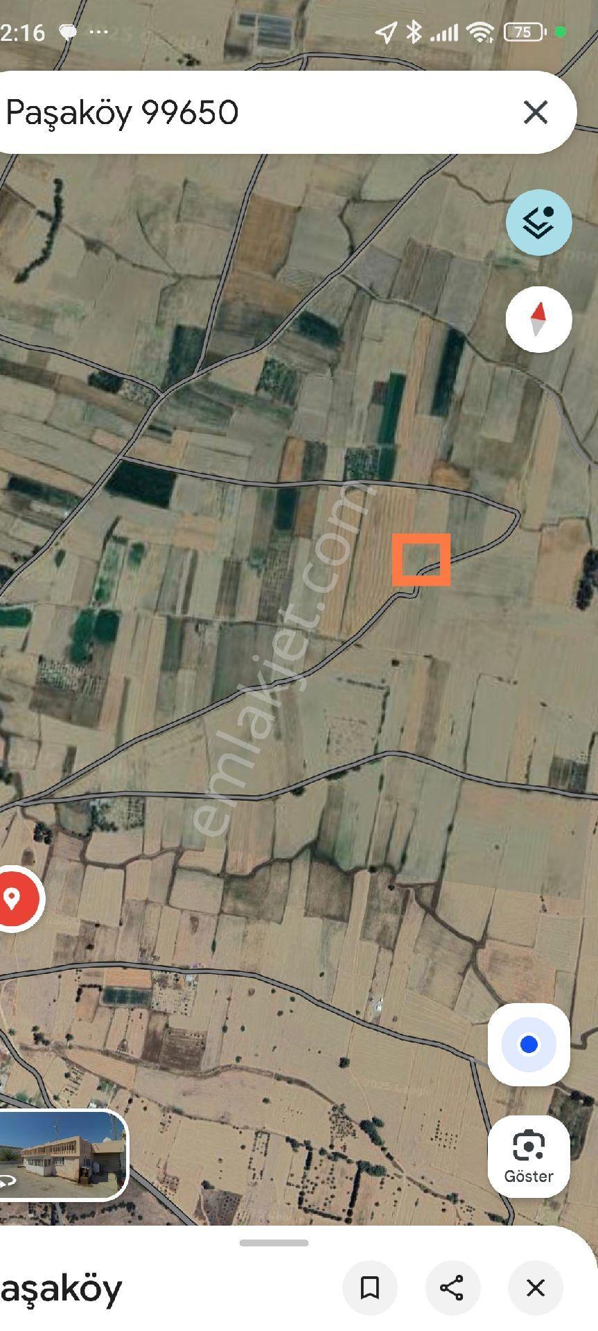 Satılık Arazi Kıbrıs Gazimağusa Paşa Köy. De. 4 Dönüm: 2 Evlek Tarla - Görsel 2