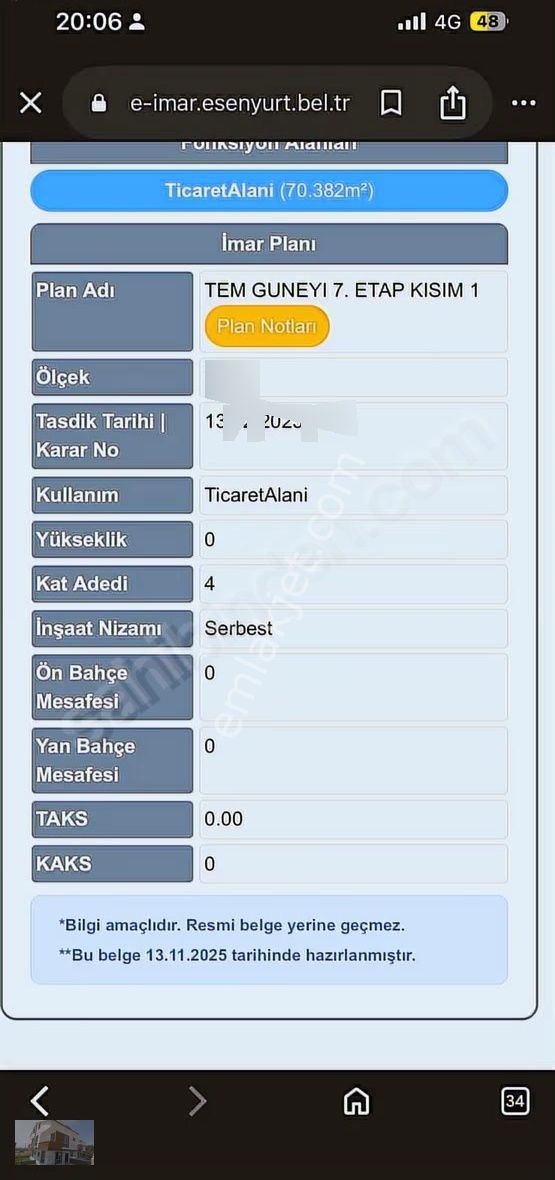Kıraç Ta İmarlı Arsa 139 M2 Arsa