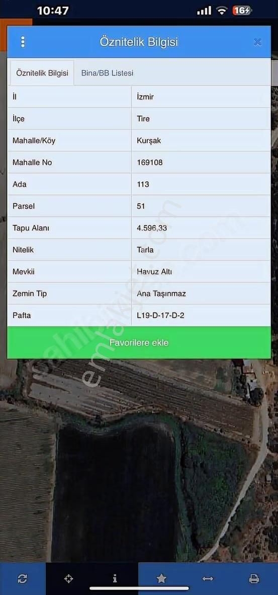 Pek Emlaktan Tire Kurşakta 13,300 M2 Satılık 3 Tapulu Tarla - Görsel 4