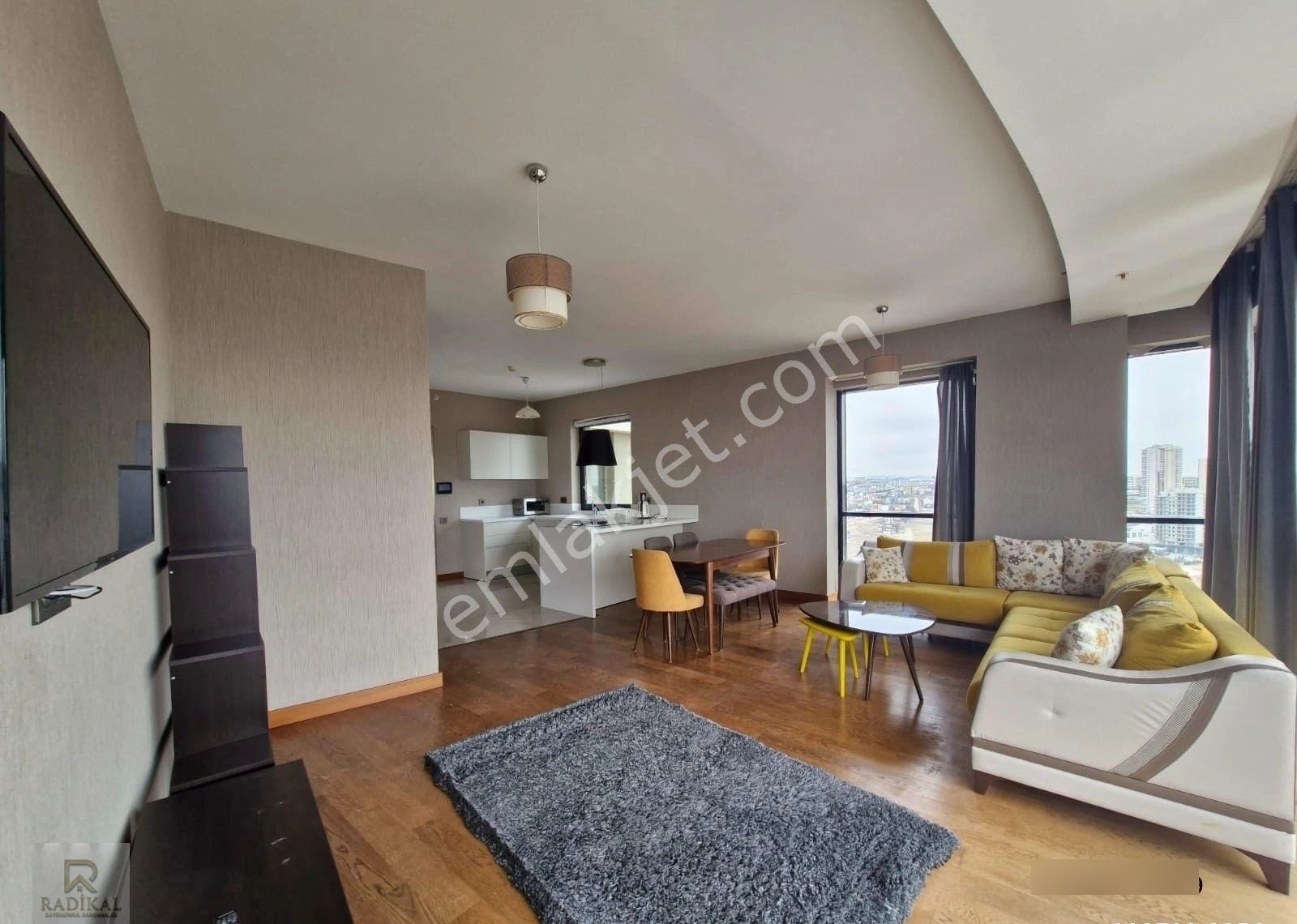 İncek Prestij Konutlarında E Blok 28. Katta Full Mobilyalı Eşsiz Manzaralı 2,5+1 Suit Daire ........ - Görsel 20