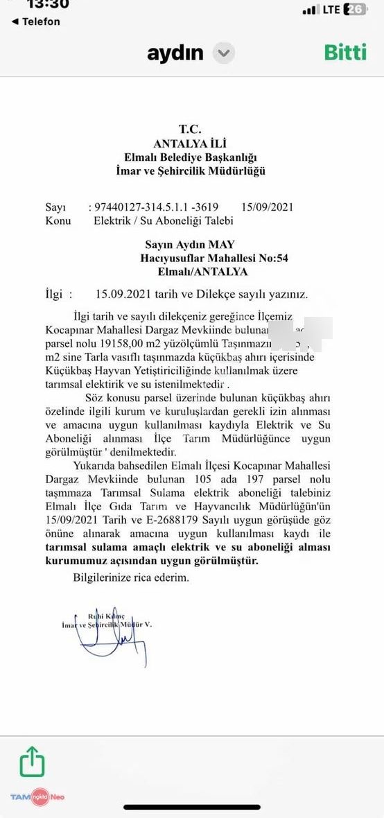 Elmalı'da Çook Kelepir Kurulu Çiftlik.. - Görsel 6