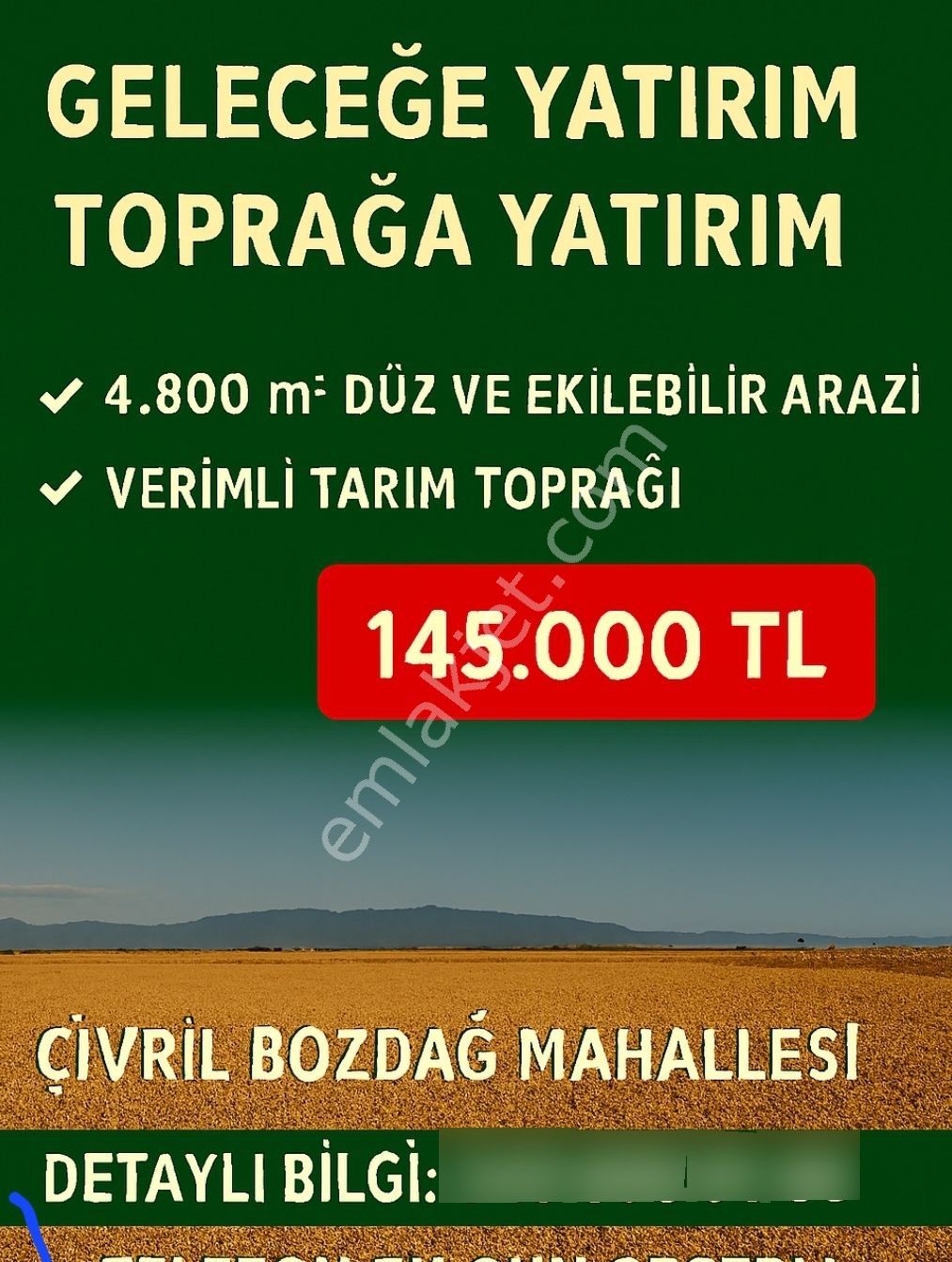 Telefon Parasına Toprak Satıyoruz