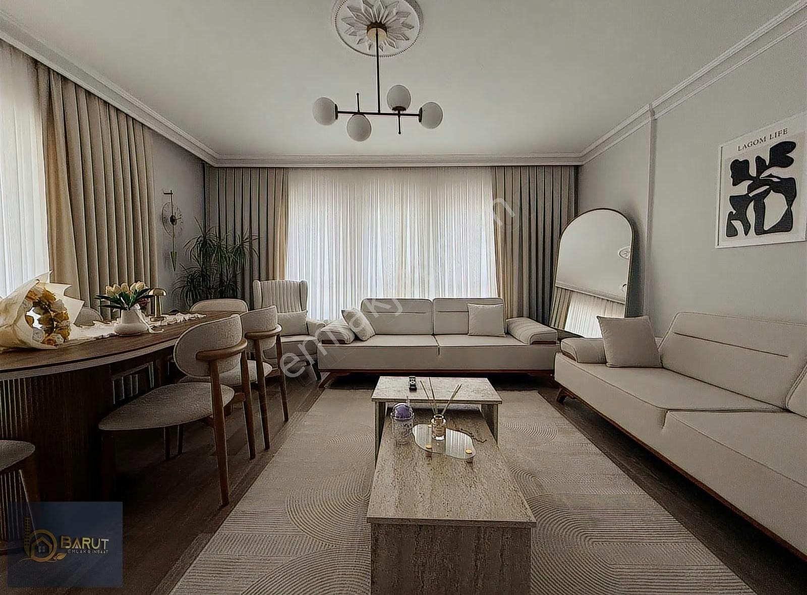 Barut Emlaktan Satı Öztürk Okulu Yakını Yeni Binada 1. Kat Daire