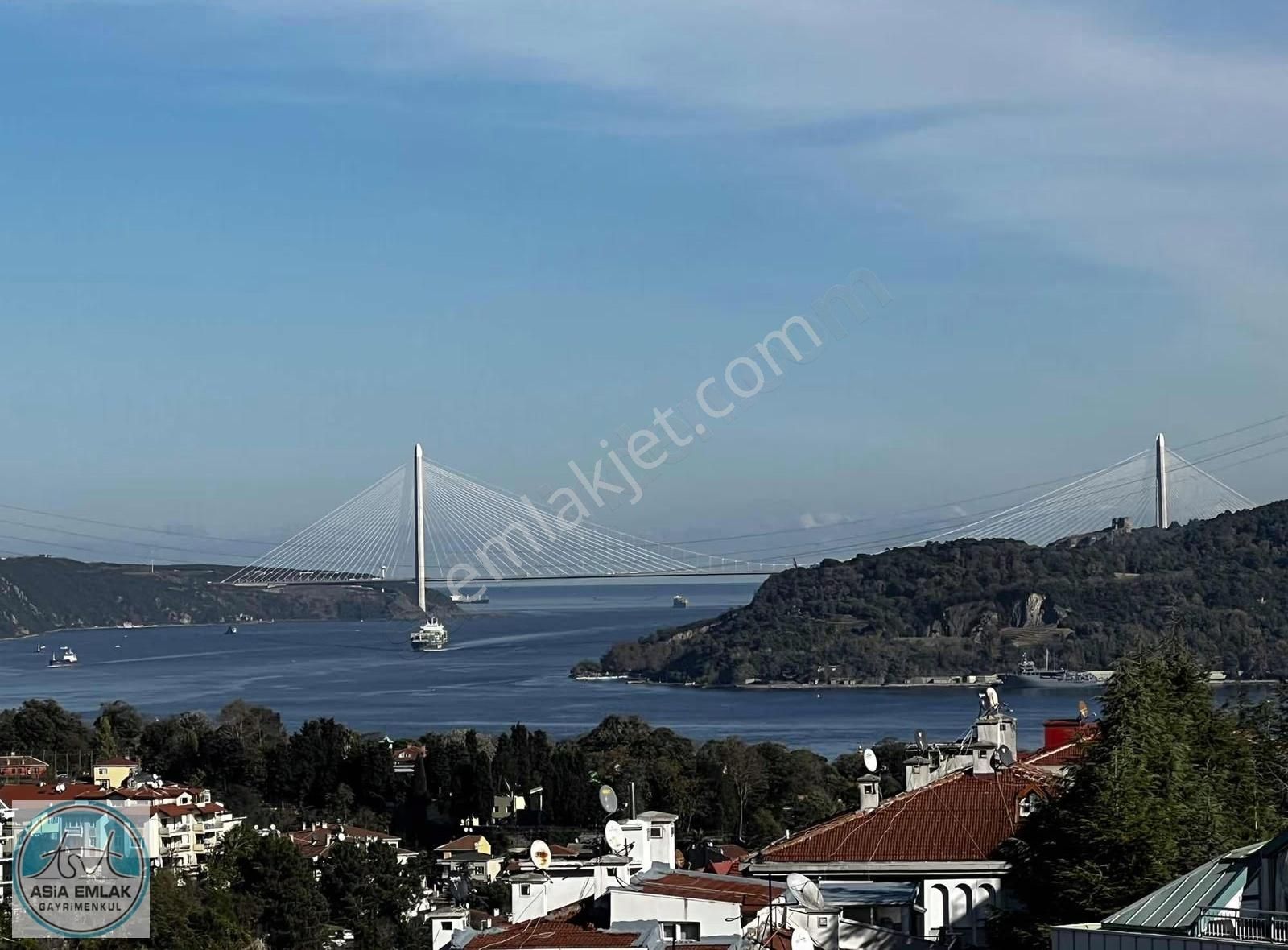 Asia Dan Boğaz Manzaralı Eşyalı Kiralık Daire - Görsel 21