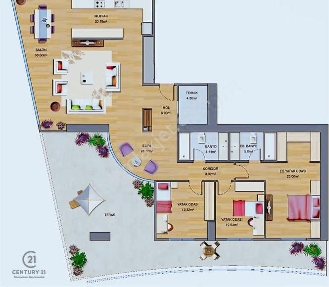 Maslak 1453 Yüksek Kat Satılık Loft 3.5+1 Cıtızenshıp - Görsel 19