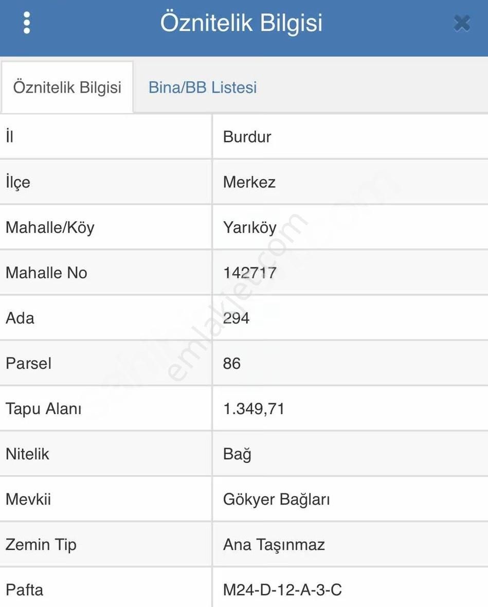 Burdur Yarıköyde Bağ