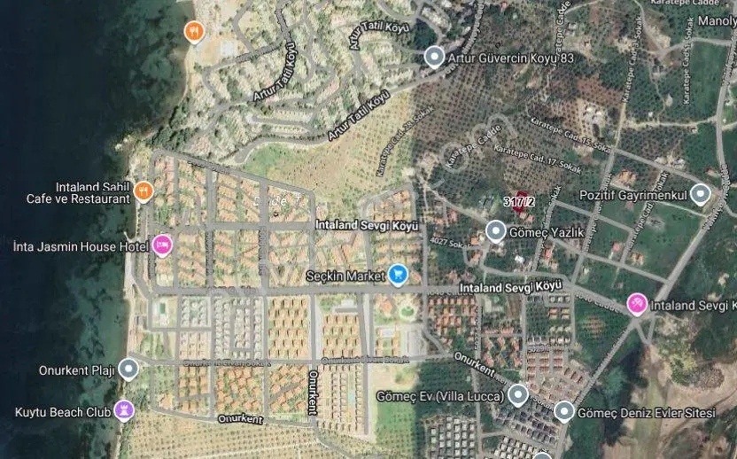 Gömeç Karaağaç'ta Satılık, 500 M² Villa Arsası - Görsel 2