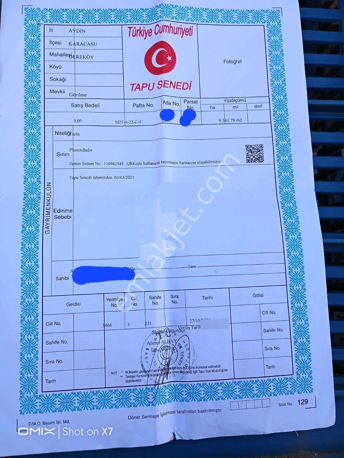 Karaçasu Dere Köyü Göletin Karşısı Satılık - Görsel 3