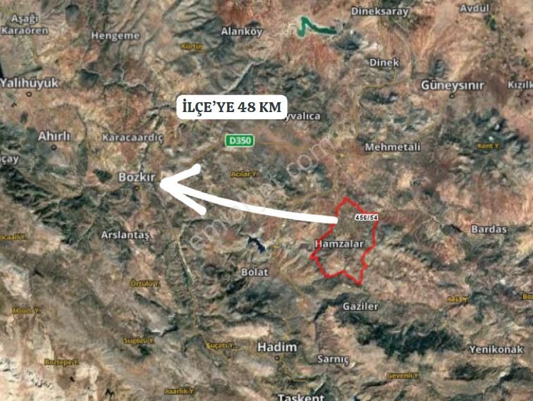 Konya Bozkır Hamzalar Köyünde 2.022 M² Bağ Satılıktır - Görsel 7