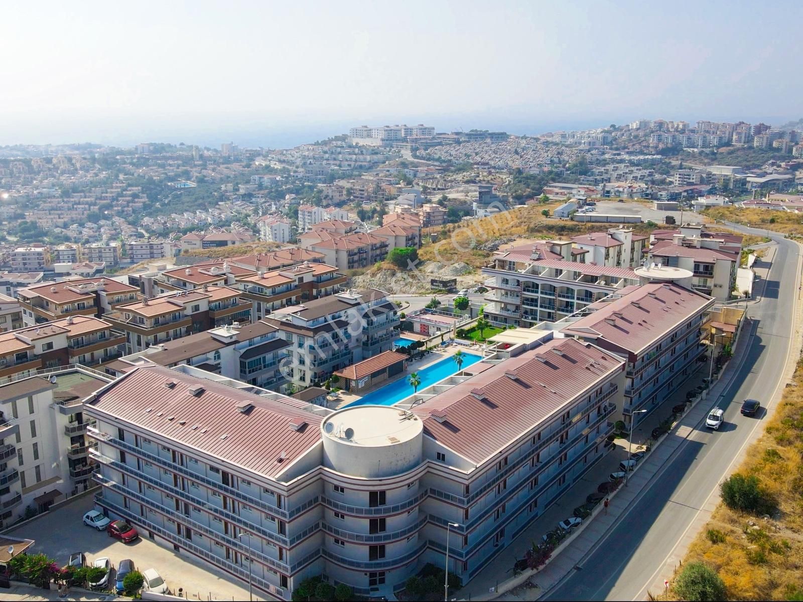 Villa Tv'den, 3+1 Havuzlu Sitede Deniz Manzaralı Eşyalı Daire - Görsel 2