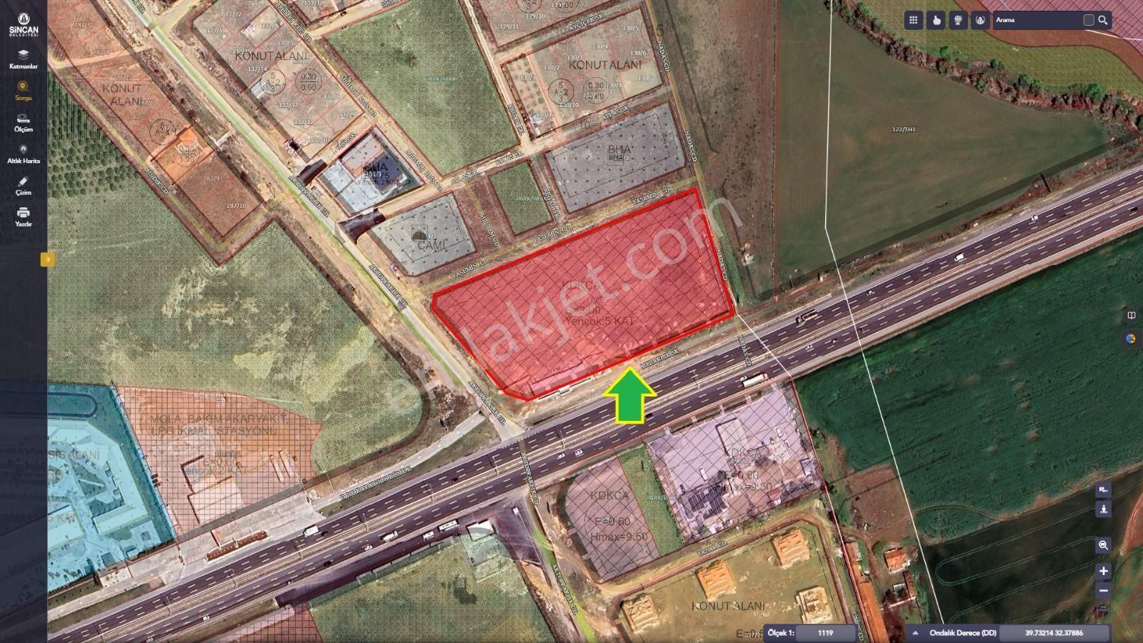 Ankara, Sincan, Temelli/istiklal, Emsal=2.00, Hisseli Arsa