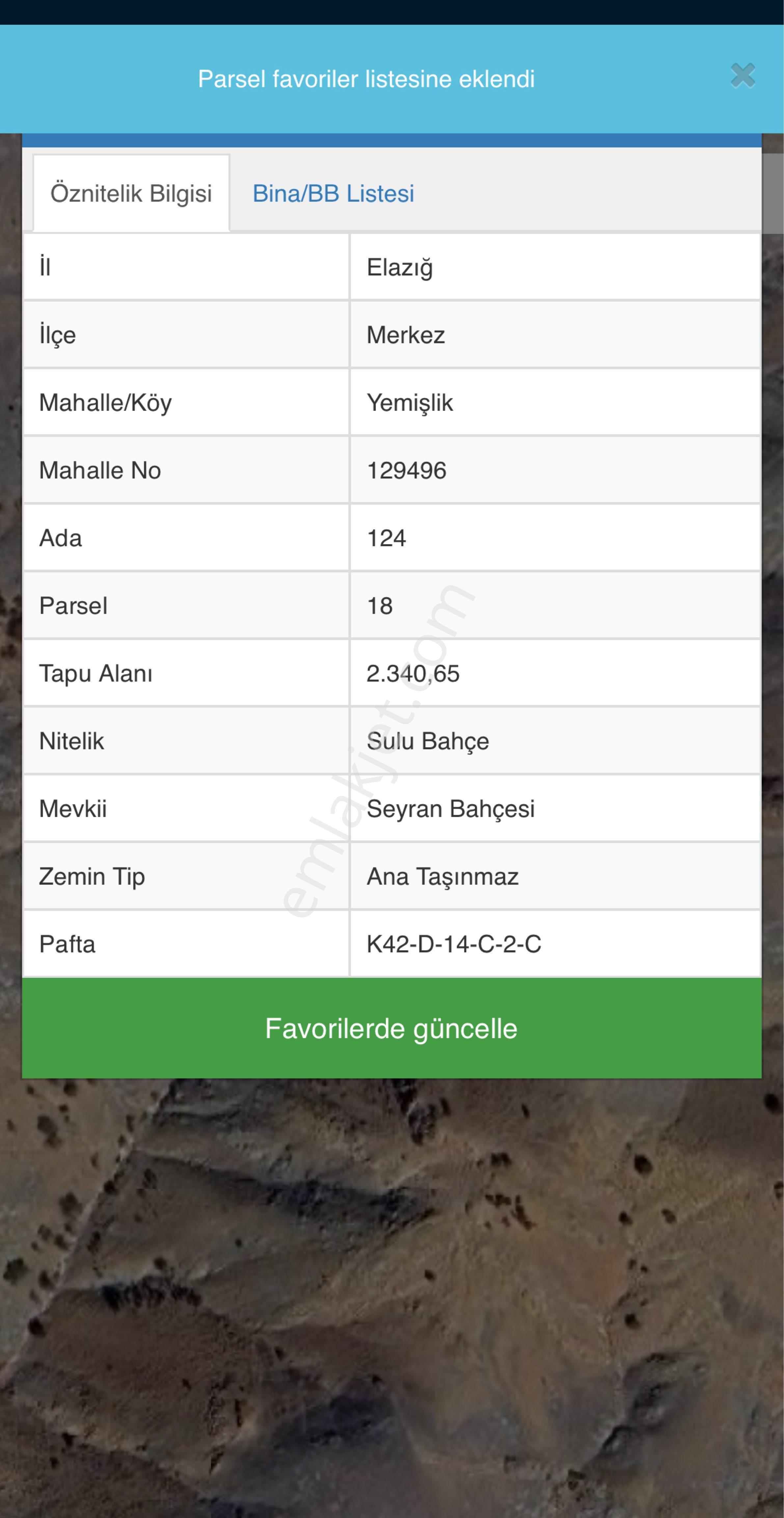 Yemişlik | Ada 124 – Parsel 18 | 2.340 M² Yatırımlık Tarla