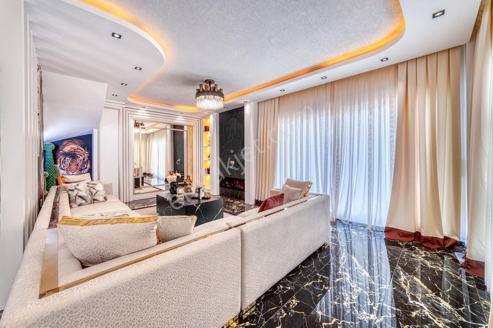 Satılık -villa Kargıcak/alanya 5+1 Lüks Alanya Ve Deniz Manzaralı.! - Görsel 21