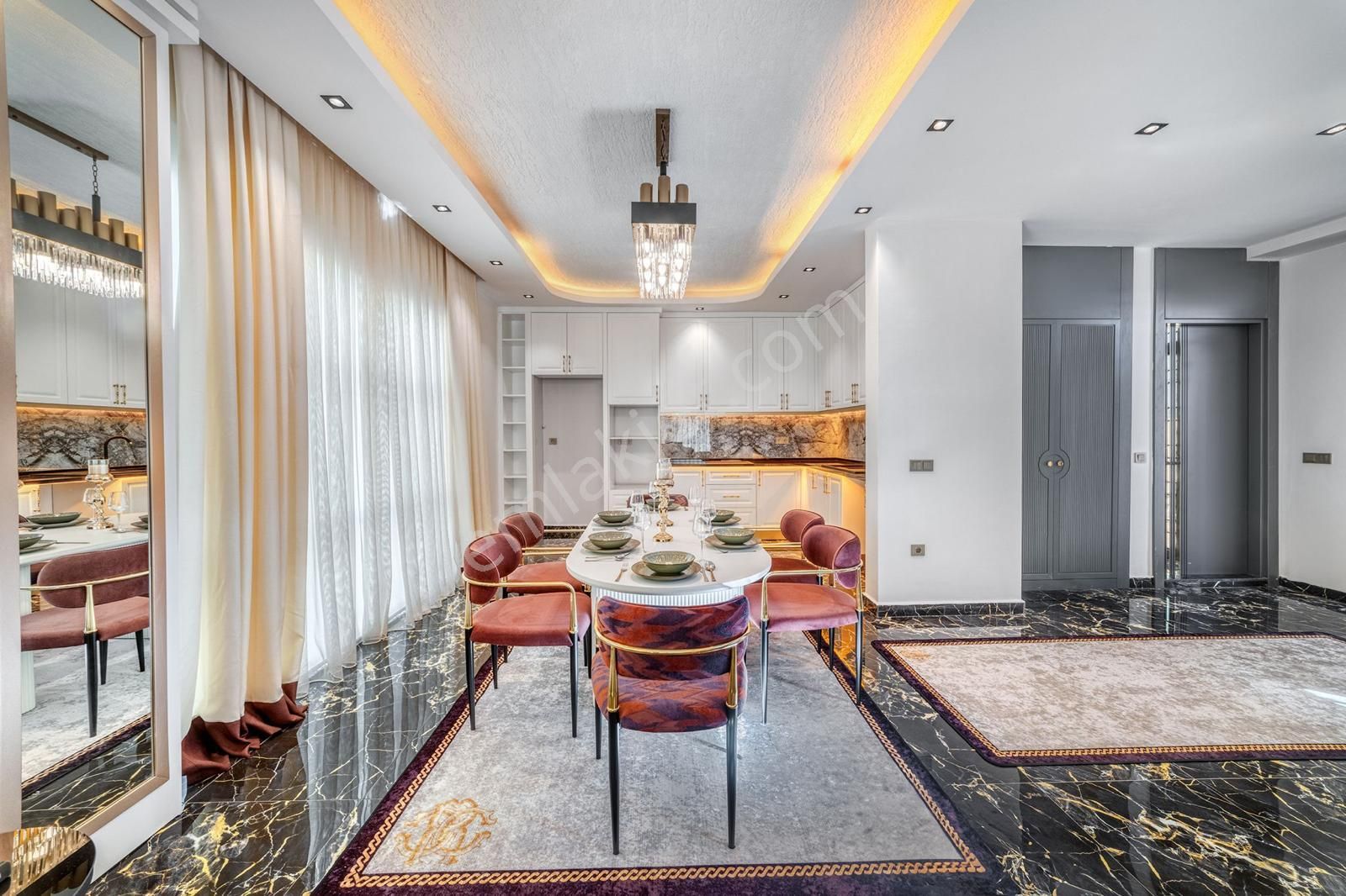 Satılık -villa Kargıcak/alanya 5+1 Lüks Alanya Ve Deniz Manzaralı.! - Görsel 6