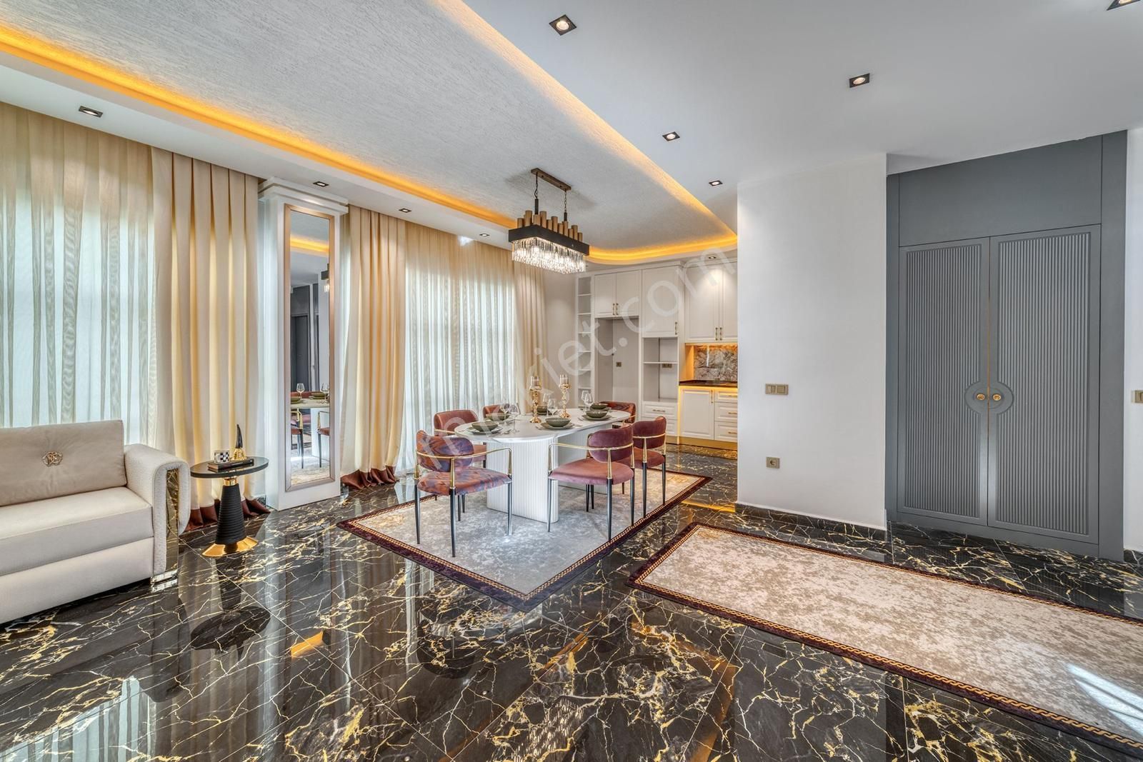 Satılık -villa Kargıcak/alanya 5+1 Lüks Alanya Ve Deniz Manzaralı.! - Görsel 5