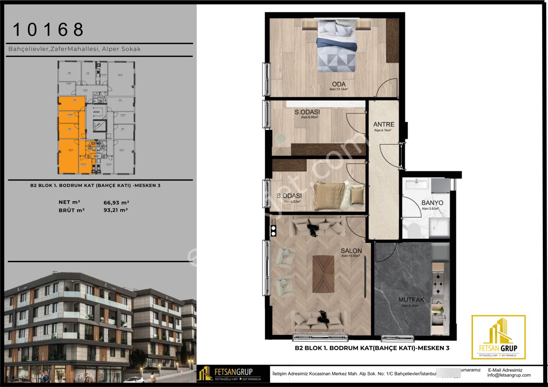 Fettahoğlu'ndan Bahçelievler'de Temmuz 2026'da Teslim Yatırımlık 3+1 Kapalı Otoparklı Köşe Daire - Görsel 2