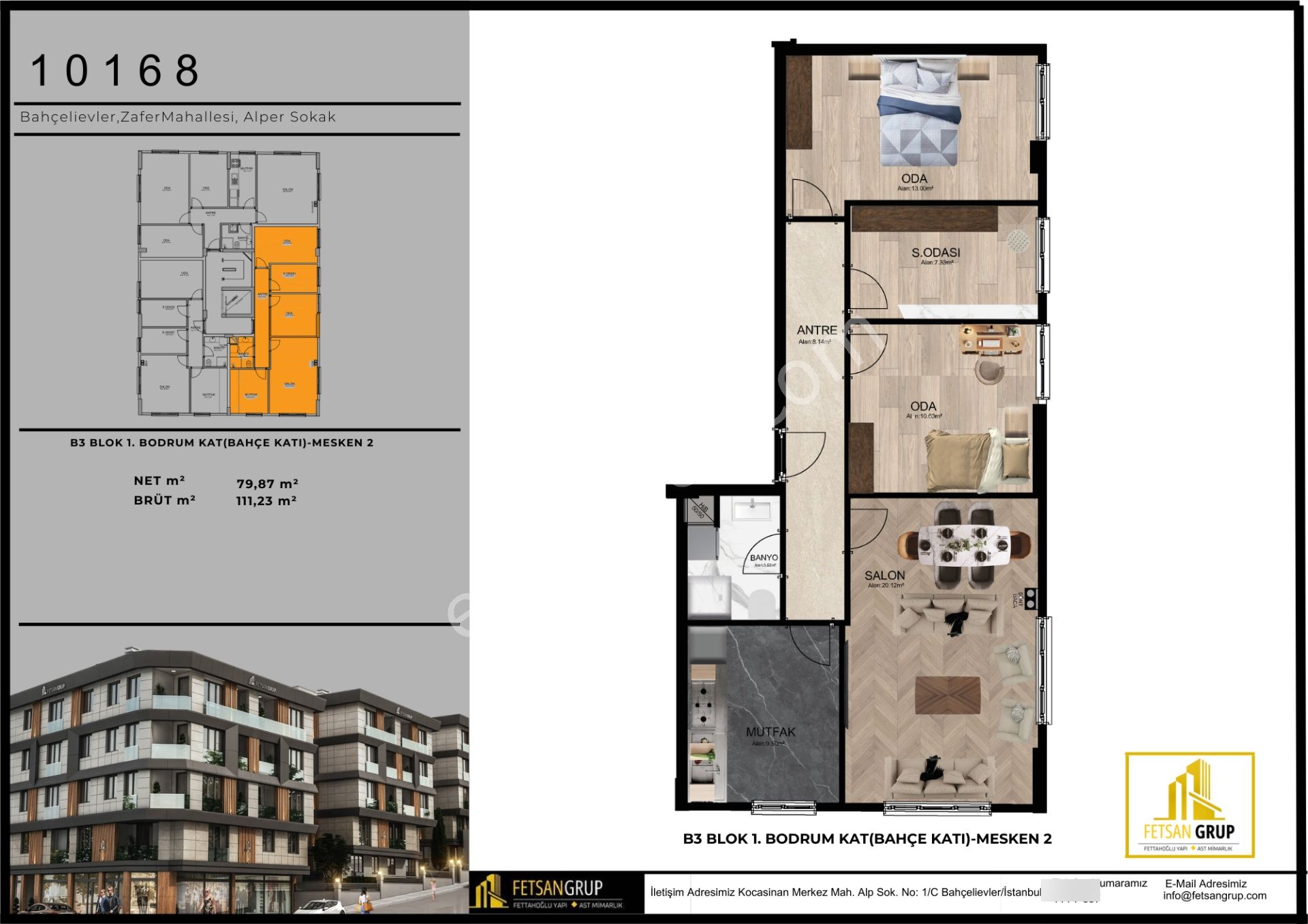 Fettahoğlu'ndan Bahçelievler'de Temmuz 2026'da Teslim Yatırımlık 3+1 Kapalı Otoparklı Köşe Daire - Görsel 2