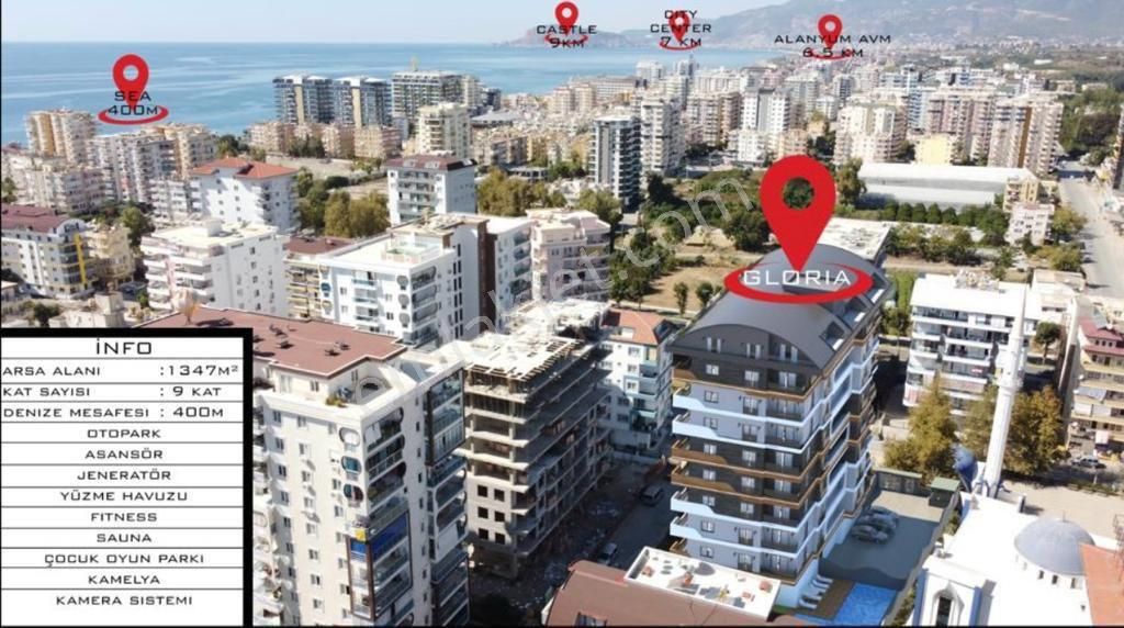 Satılık -daire Alanyada Mahmutlarda 4+1 Dubleks Ve (1+0 Daire Hediye )