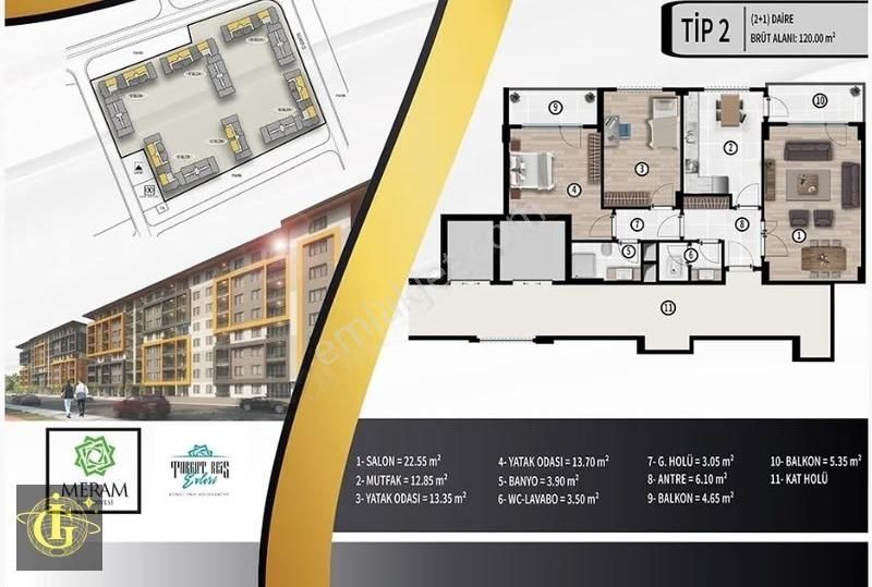 İg'den Turgutreis Büyük 2+1 Satılık Boş Hisse - Görsel 5