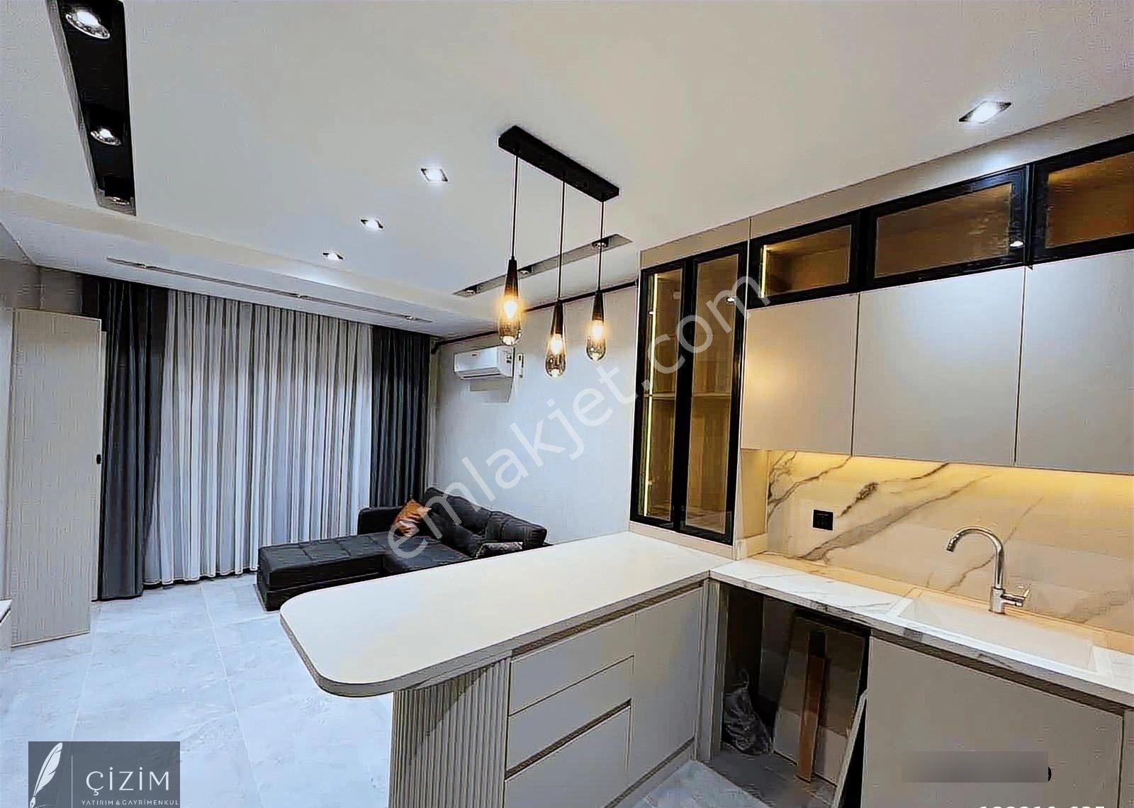 Çizim'den Şirinköyde Havuzlu Lüks Konsept 1+1 Satılık Apart