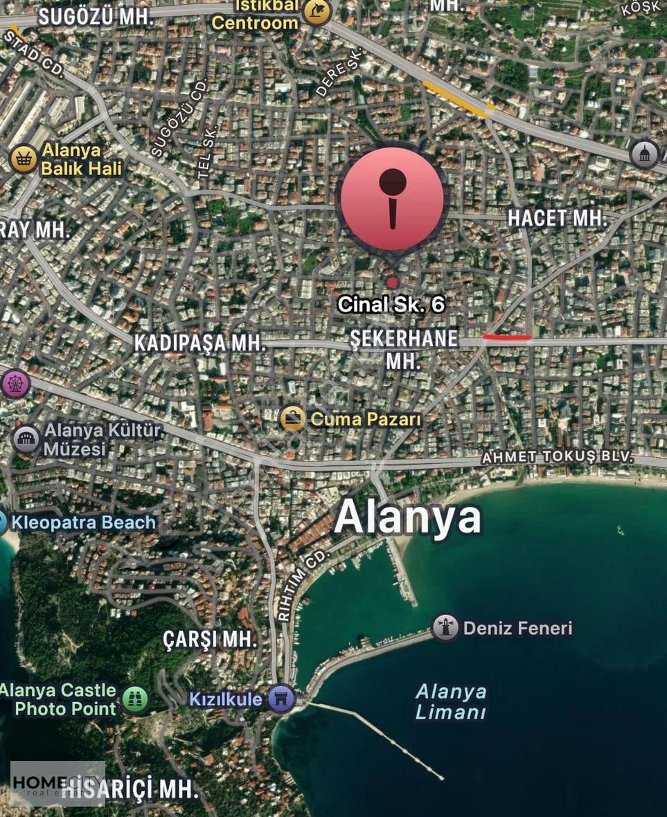 Alanya Şekerhane'de 2+1 Şehir Merkezinde 90m2 Yürüme Mesafesinde - Görsel 17